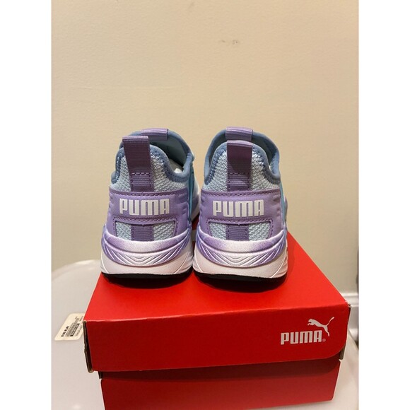 NWT Kids Puma Escapade Blue & Purple Tennis Shoes - Girls 13 - Picture 3 of 7